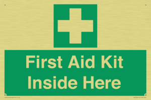 First Aid Kit Inside Here